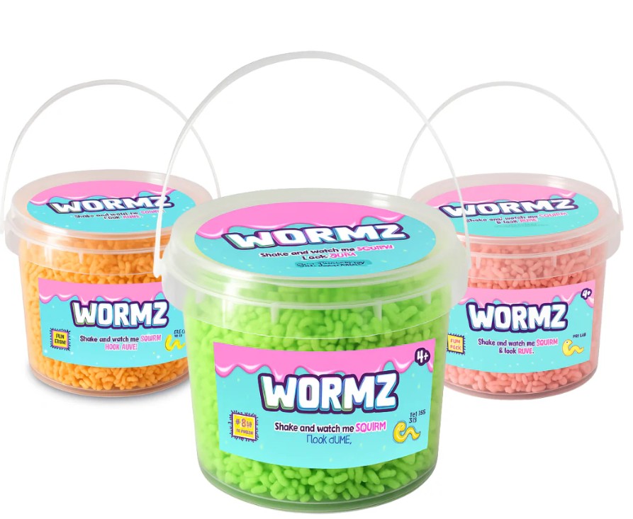 WORMZ In a Bucket 425G - 3 Asst