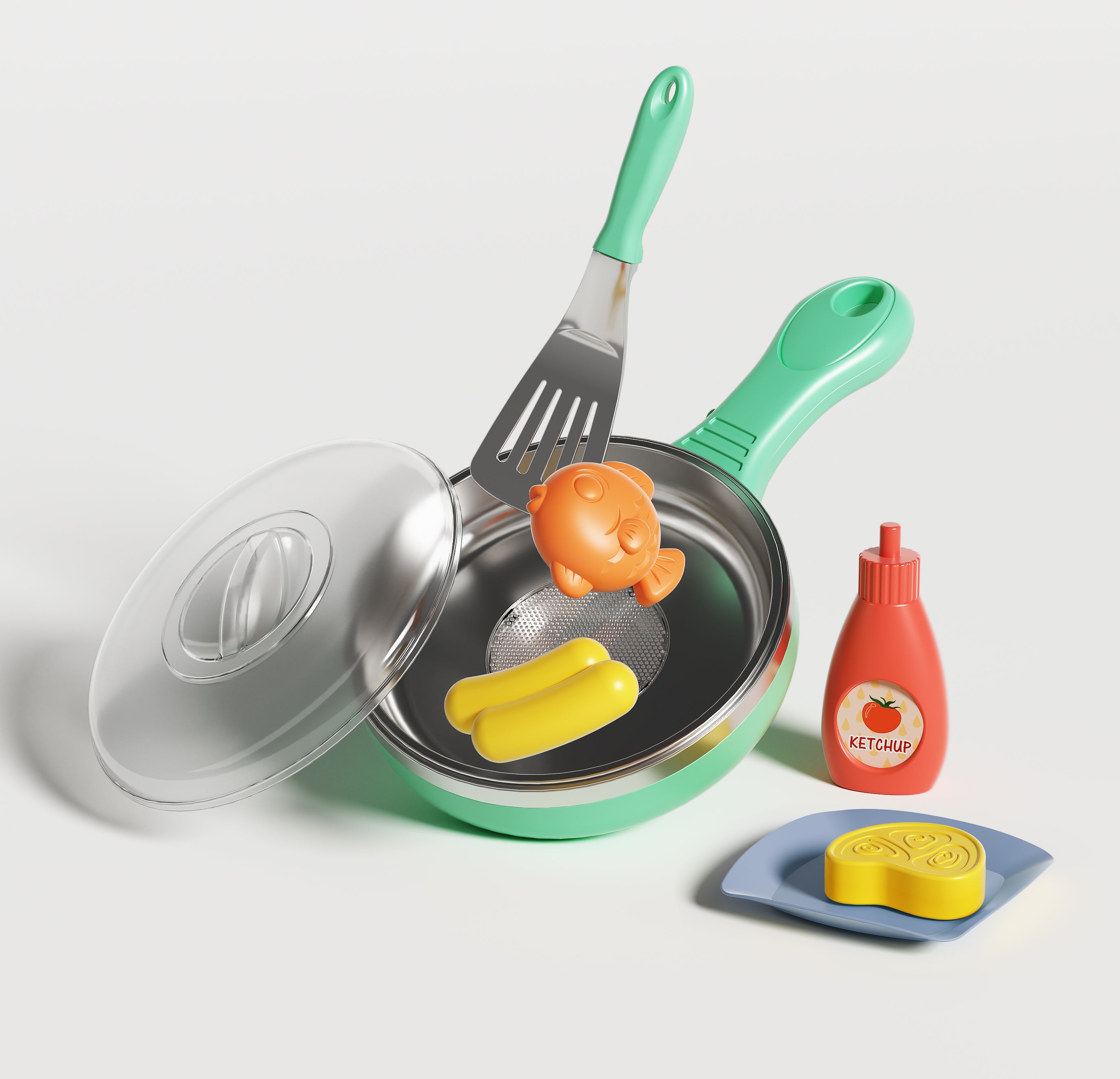 *40% OFF! Magic Kitchen Colour Change Frying Pan Set