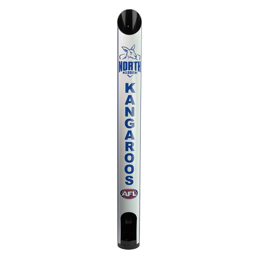 PERSONALISED NORTH MELBOURNE KANGAROOS AFL STUBBY HOLDER DISPENSER