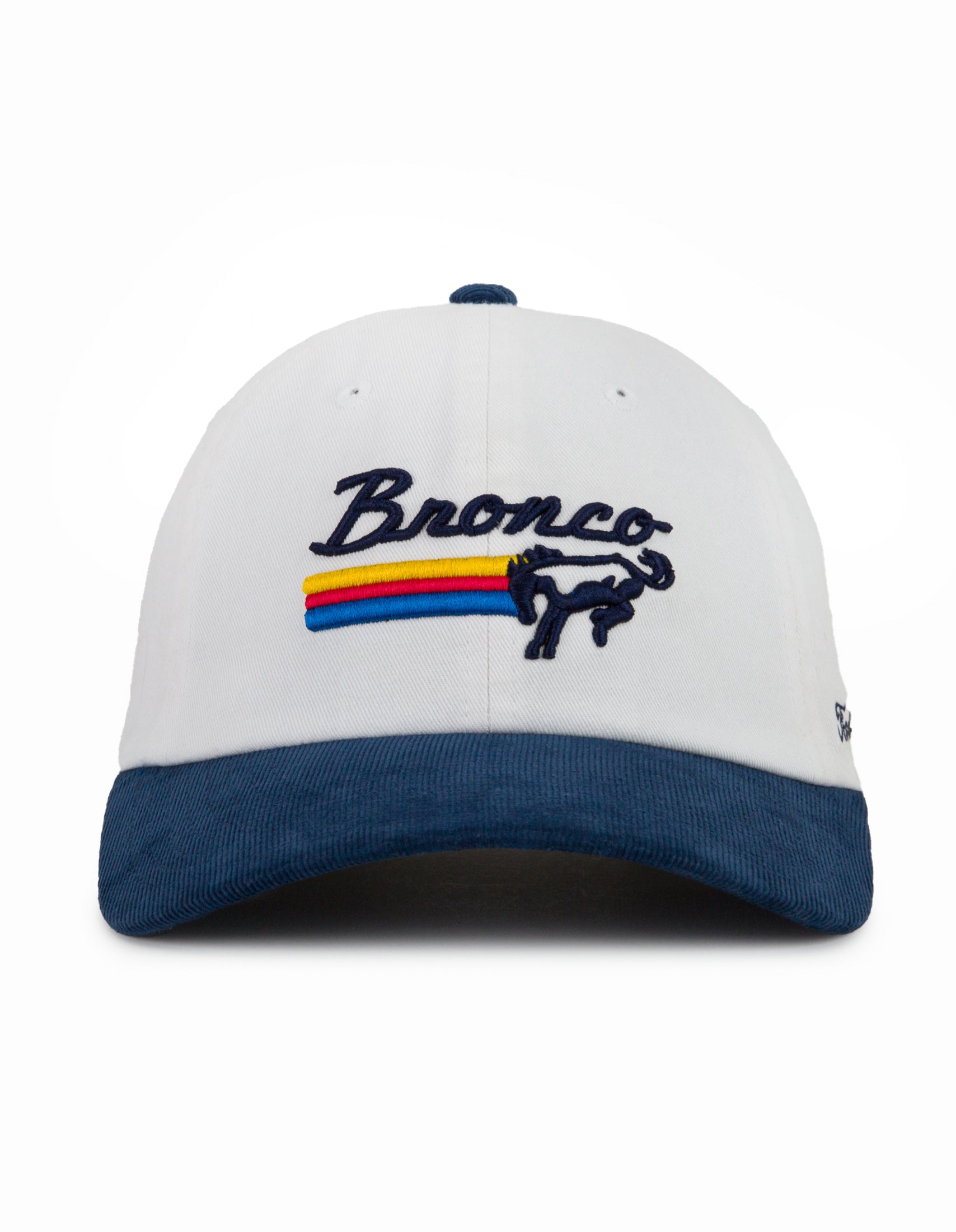 Ford Bronco Cord Visor Ball Park - White / Navy - OSFA