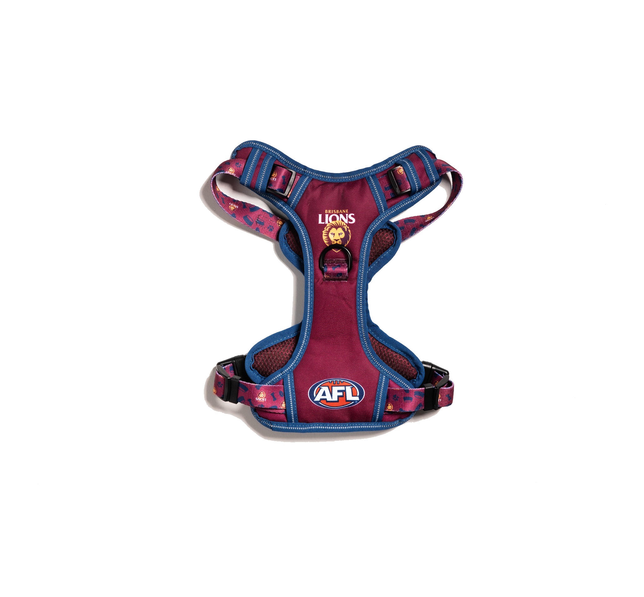 Brisbane Lions AFL Dog Harness XS-XL