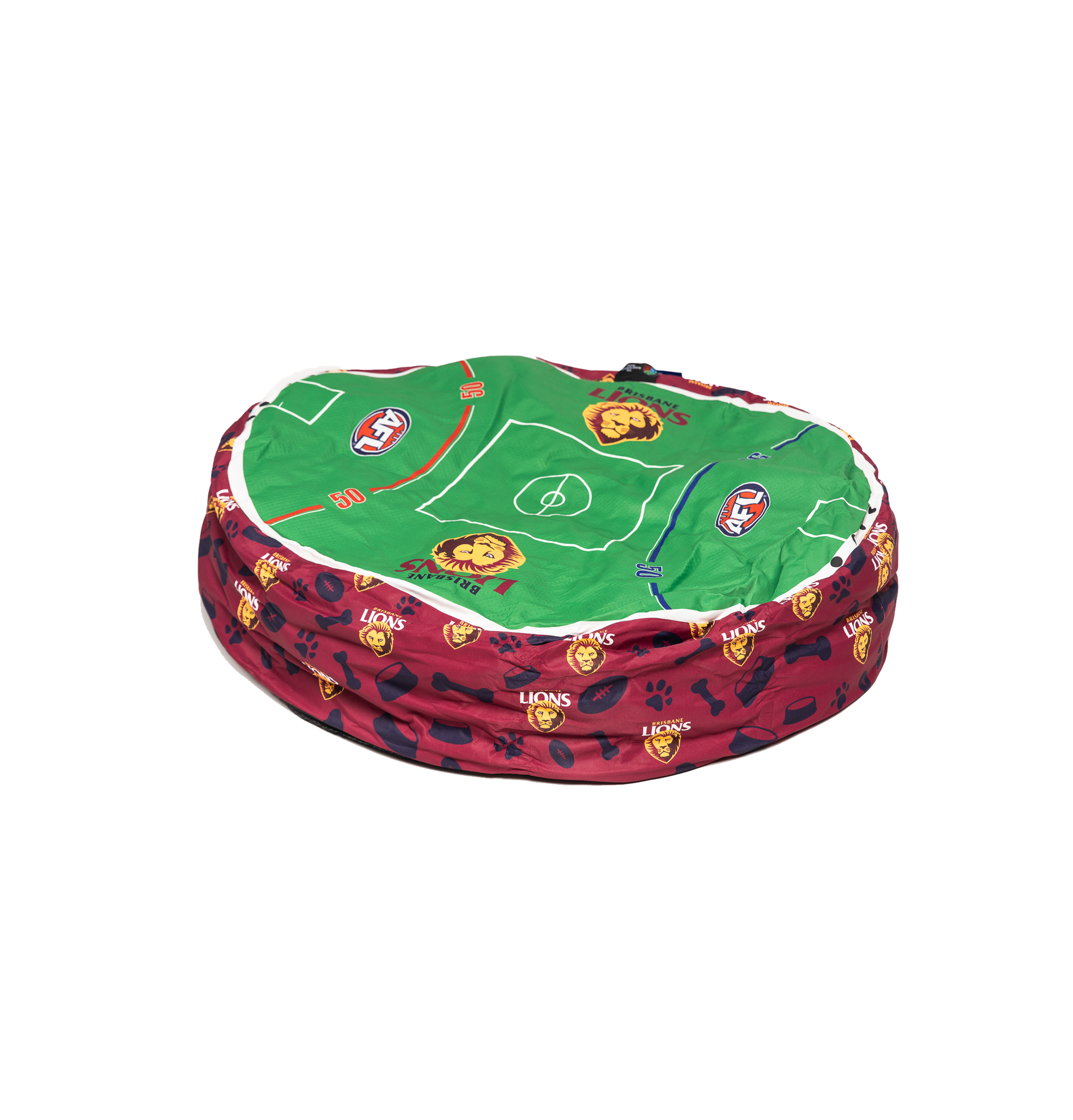 Brisbane Lions AFL Dog Bed