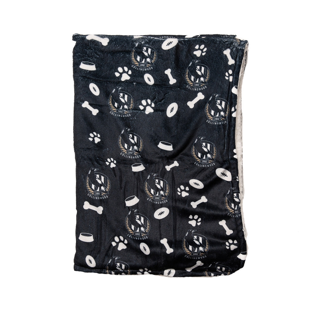 Collingwood Magpies AFL Dog Blanket