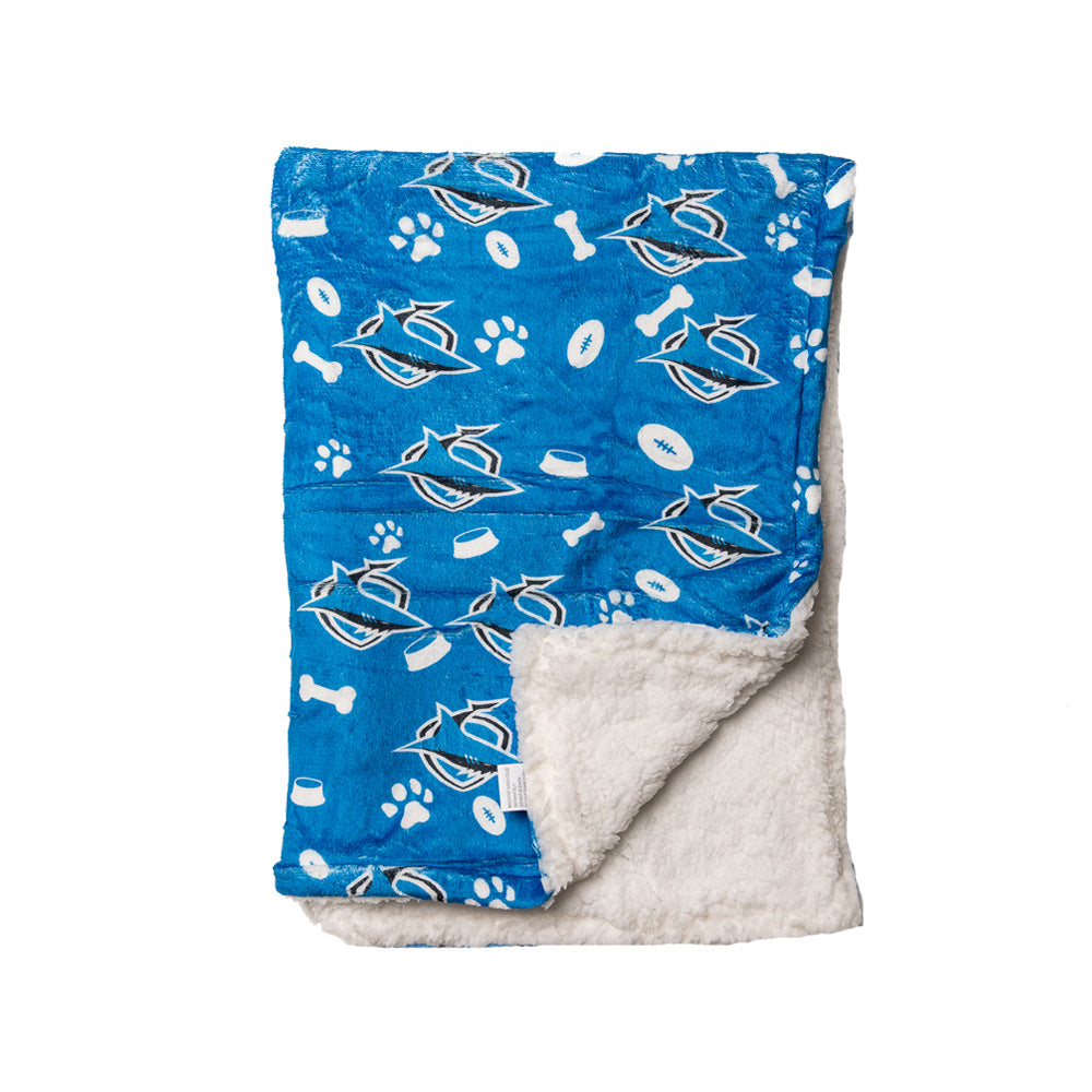Cronulla Sharks NRL Dog Blanket