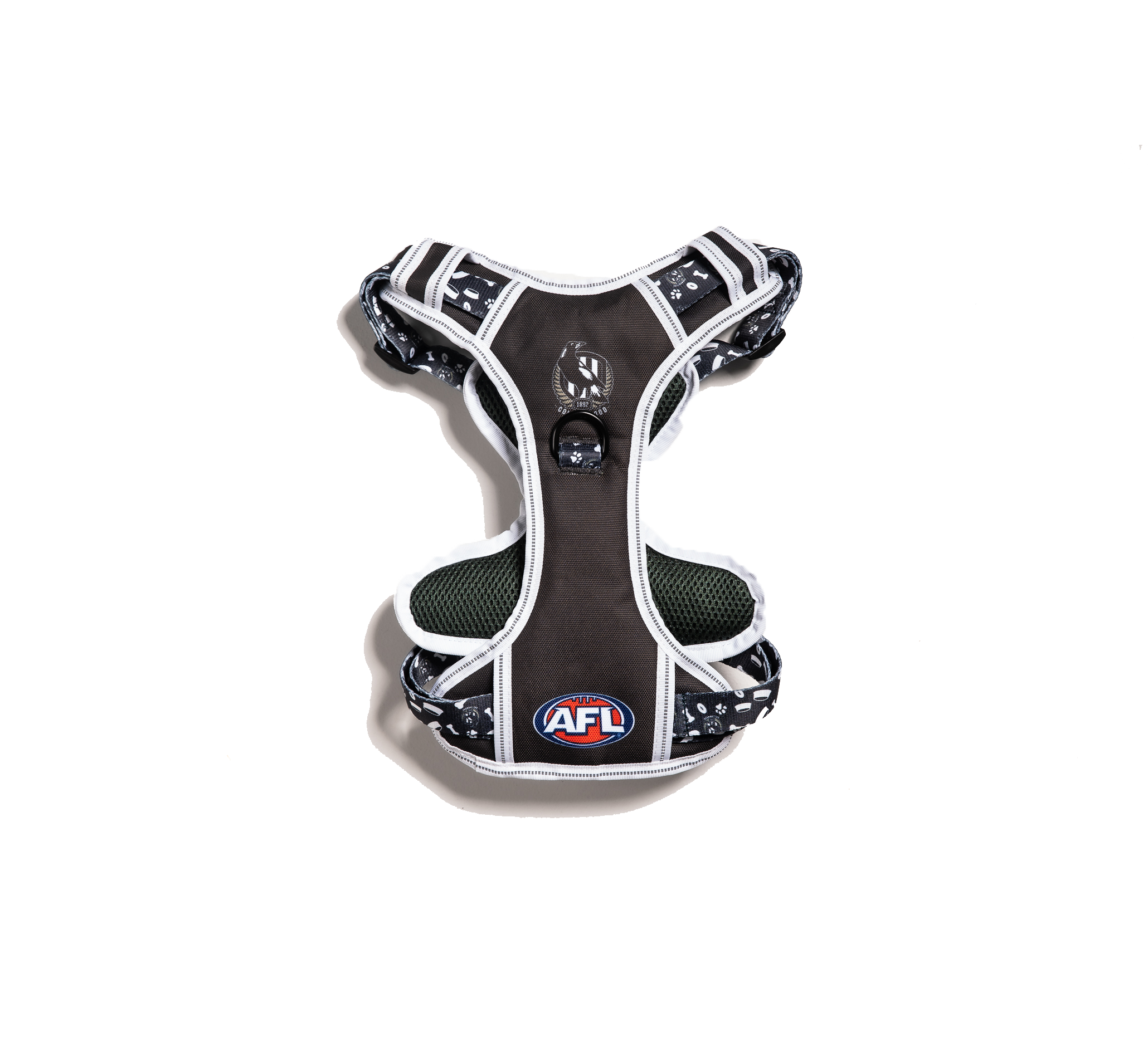 Collingwood Magpies AFL Dog Harness XS-XL