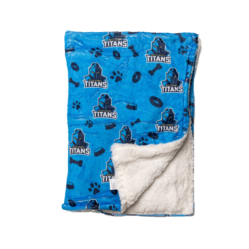 Gold Coast Titans NRL Dog Blanket