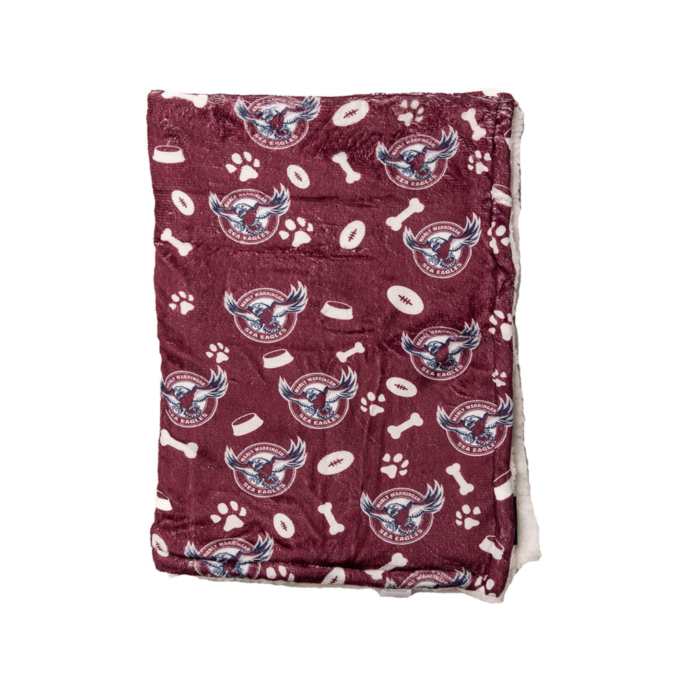 Manly Sea Eagles NRL Dog Blanket