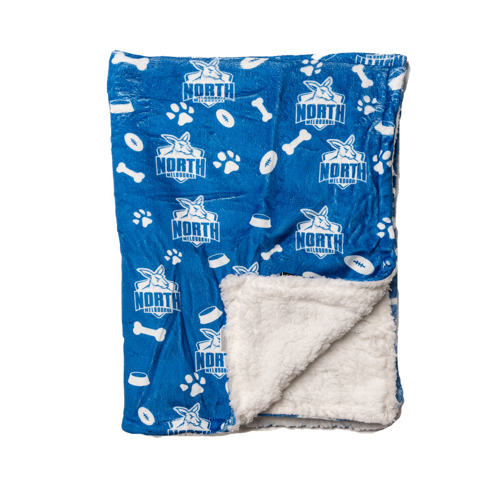 North Melbourne Kangaroos AFL Dog Blanket