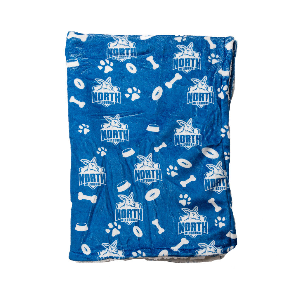 North Melbourne Kangaroos AFL Dog Blanket