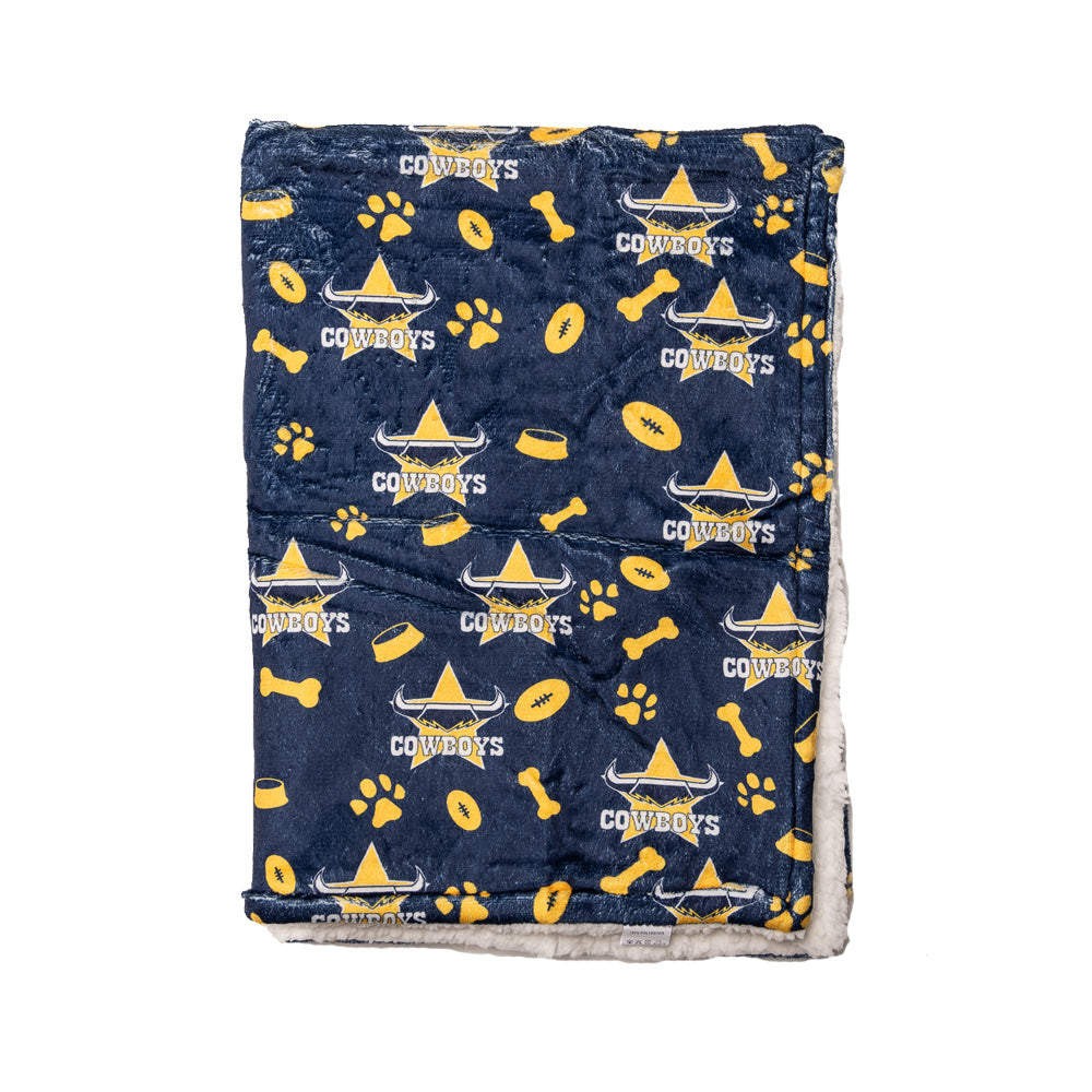 North Queensland Cowboys NRL Dog Blanket