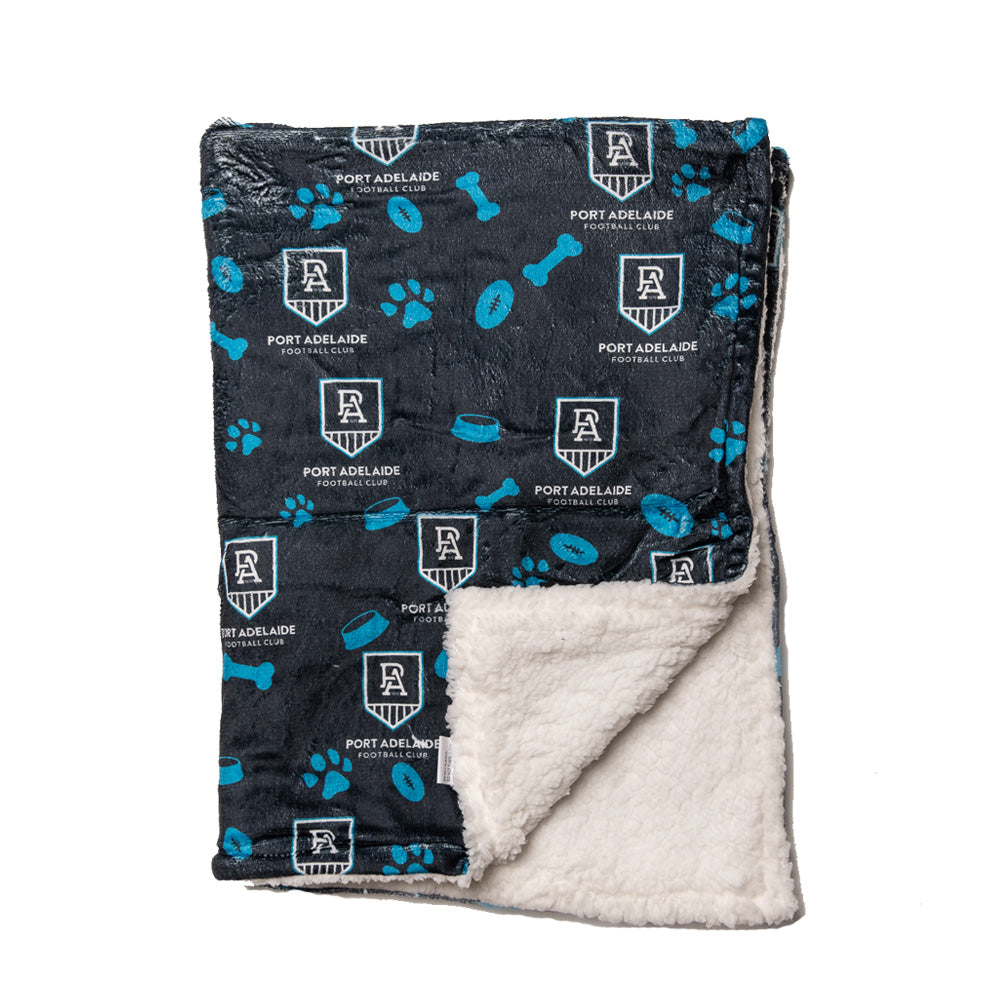 Port Adelaide Power AFL Dog Blanket