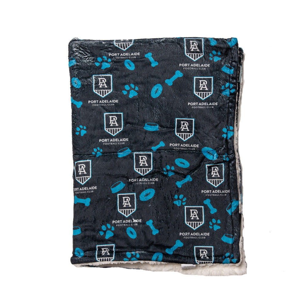 Port Adelaide Power AFL Dog Blanket