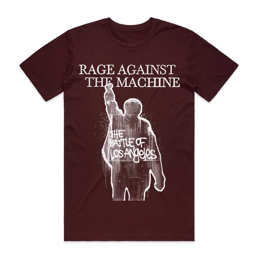 Rage Against The Machine - Album Cover - Maroon T-shirt