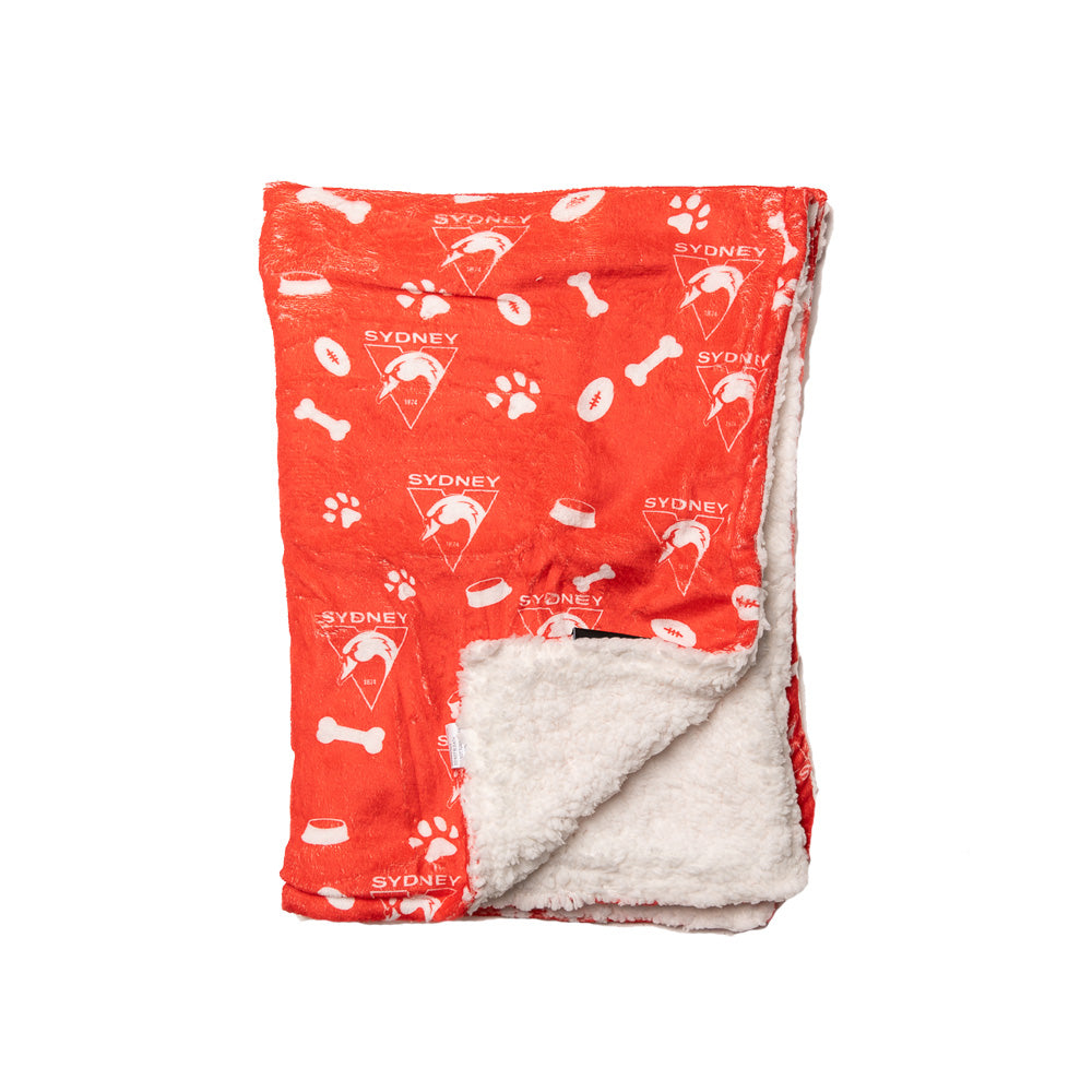 Sydney Swans AFL Dog Blanket