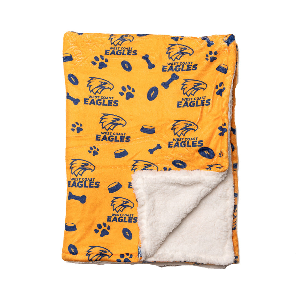 West Coast Eagles AFL Dog Blanket