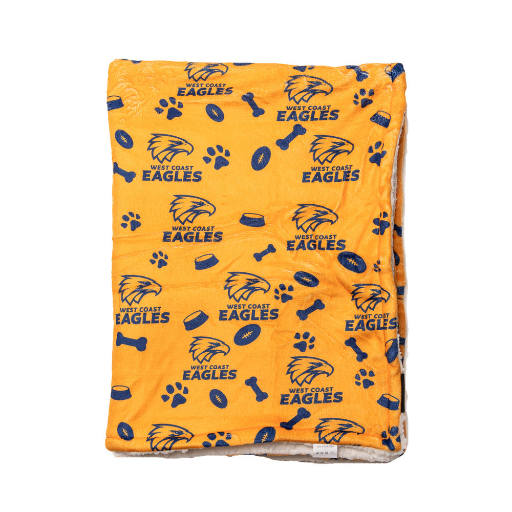 West Coast Eagles AFL Dog Blanket
