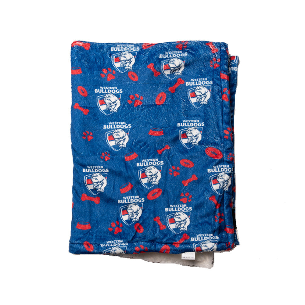 Western Bulldogs AFL Dog Blanket