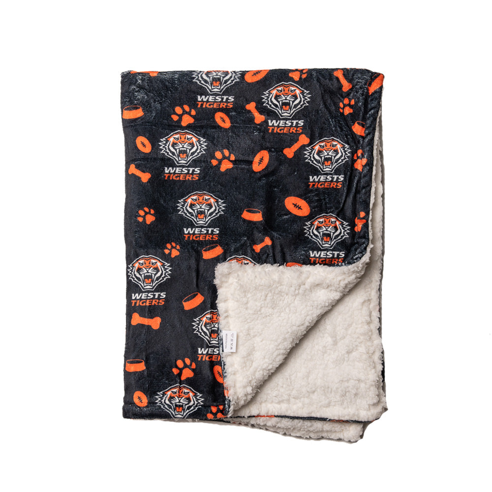 Wests Tigers NRL Dog Blanket