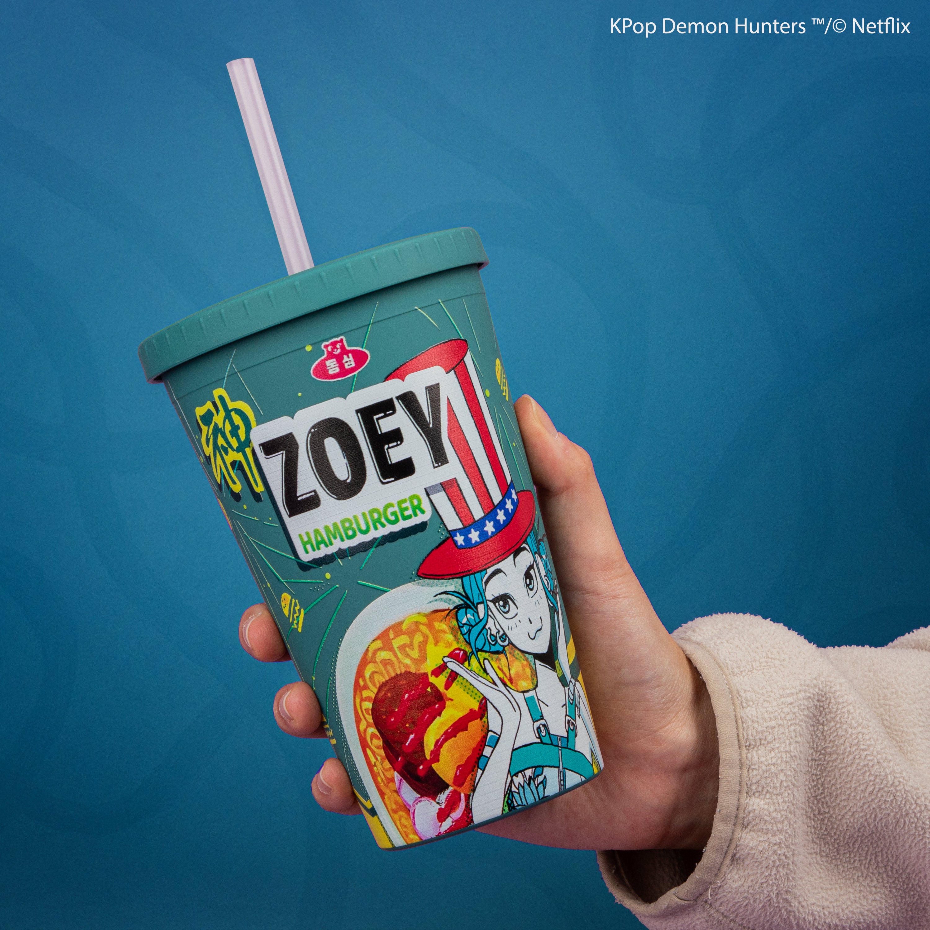 K-Pop Demon Hunters Zoey Hamburger Tumbler