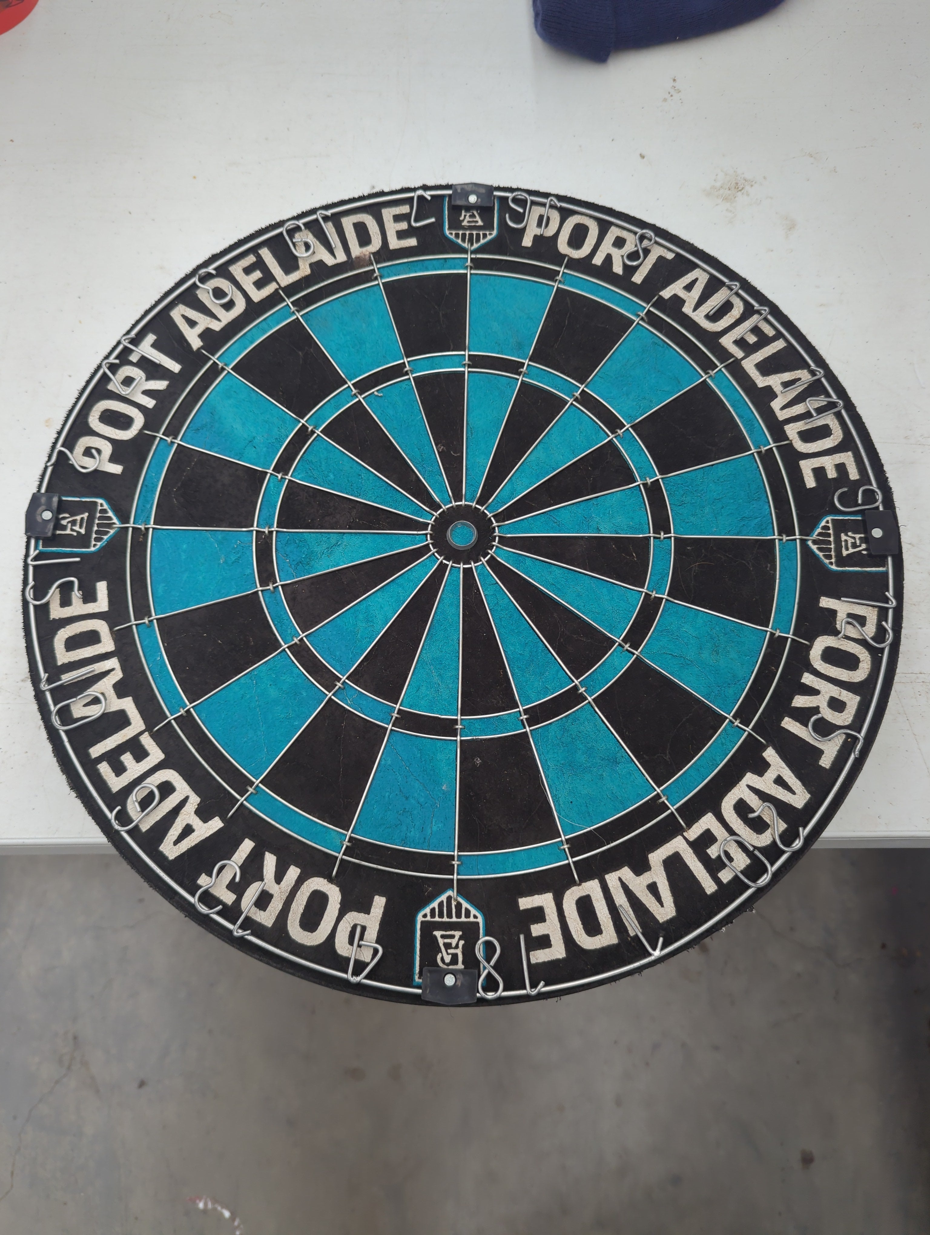 Port Adelaide Power AFL Dartboard (No packaging, wear & tear)