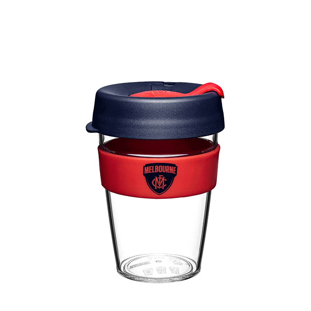 MELBOURNE DEMONS AFL CLEAR PLASTIC KEEPBREW_MELBOURNE DEMONS_STUBBY CLUB