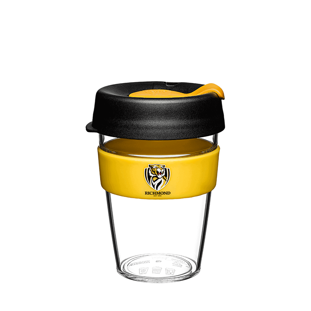 AFL CLEAR PLASTIC KEEPKUP (DIFFERENT SIZES)_RICHMOND TIGER_STUBBY CLUB
