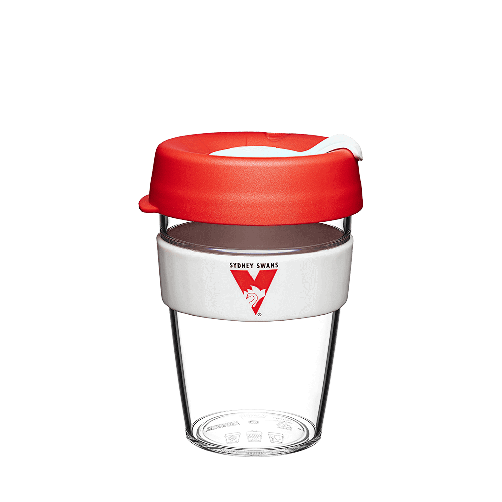 AFL CLEAR PLASTIC KEEPKUP (DIFFERENT SIZES)_SYDNEY SWANS_STUBBY CLUB