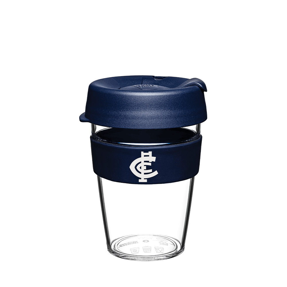 CARLTON BLUES AFL CLEAR PLASTIC KEEPCUP_CARLTON BLUES_ STUBBY CLUB