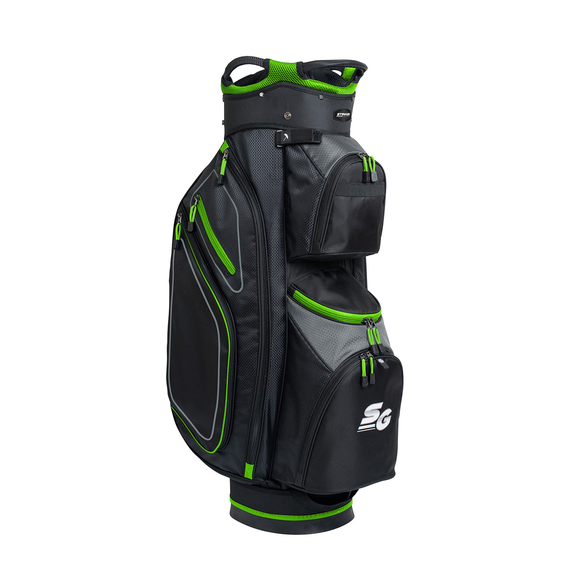 STINGER LIGHTWEIGHT GOLF BAG-BLACK/LIME_TEAM_STUBBY CLUB