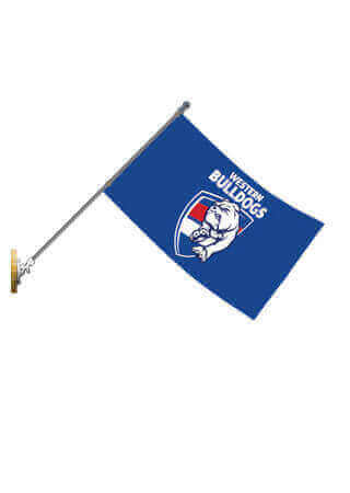 WESTERN BULLDOGS AFL POLE FLAG_WESTERN BULLDOGS_STUBBY CLUB