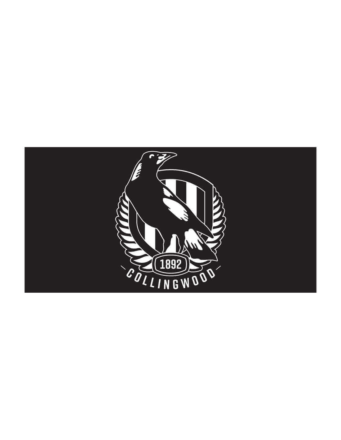 COLLINGWOOD MAGPIES AFL POLE FLAG_COLLINGWOOD MAGPIES_STUBBY CLUB
