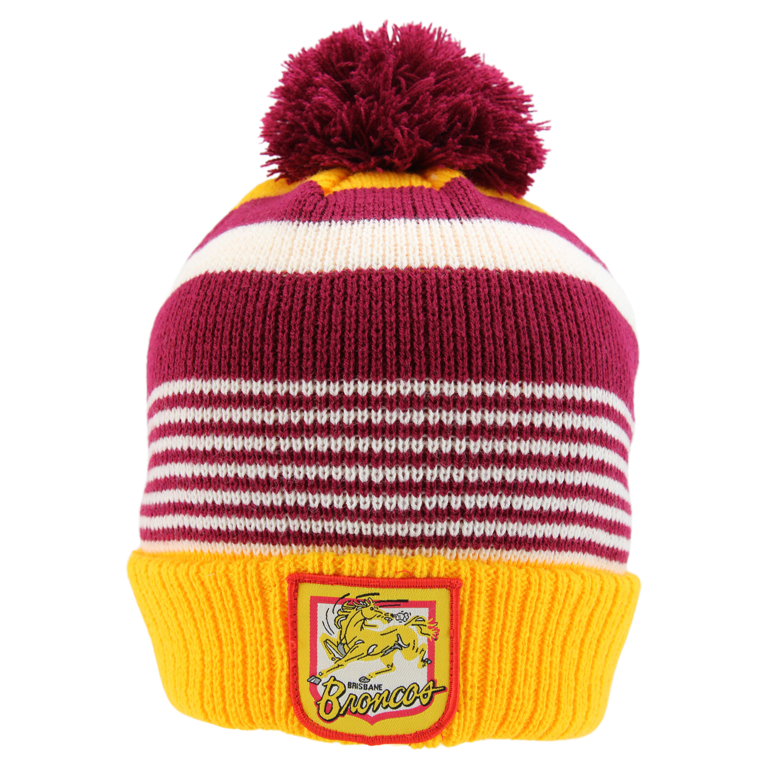 BRISBANE BRONCOS NRL RETRO BEANIE_BRISBANE BRONCOS_STUBBY CLUB