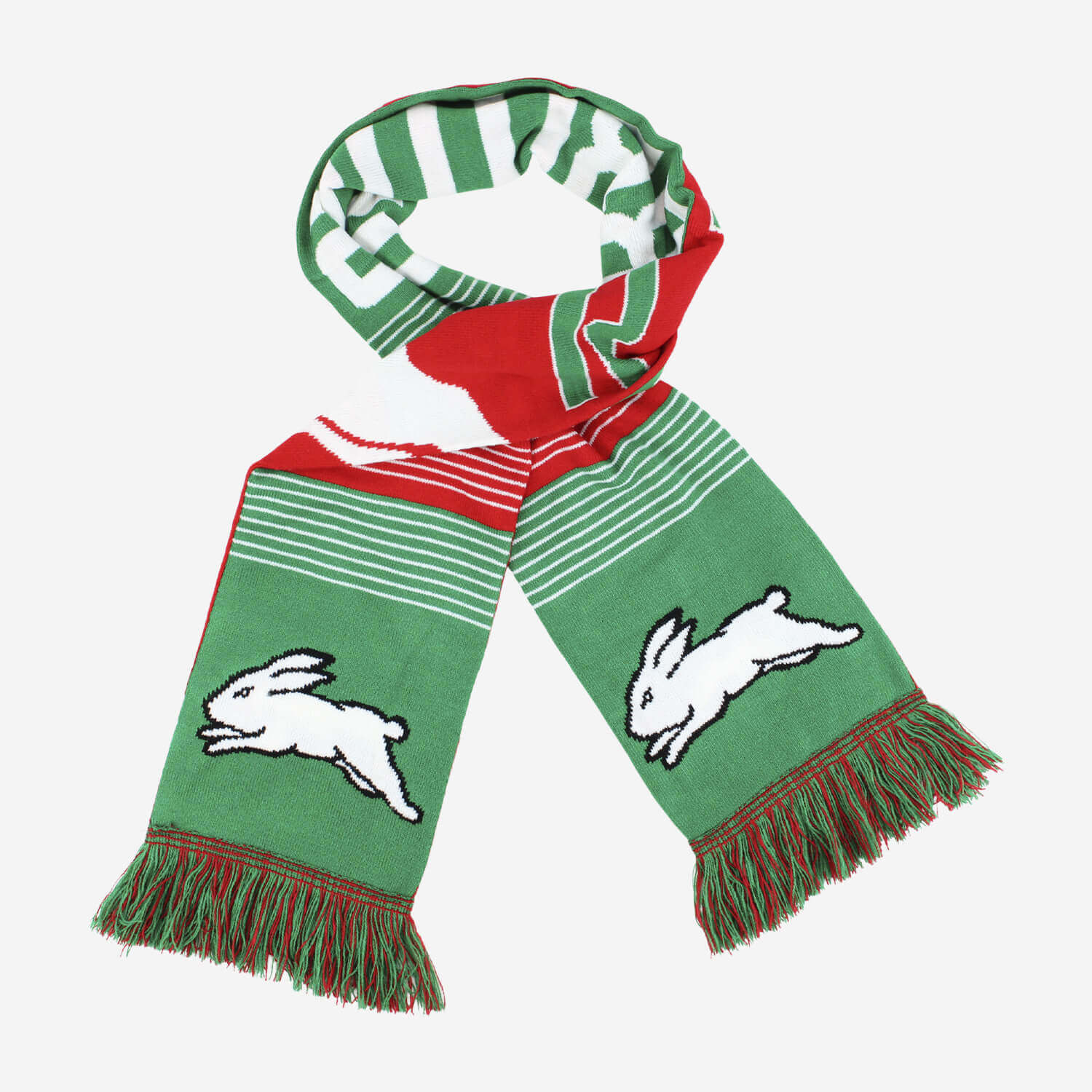 SOUTH SYDNEY RABBITOHS NRL LINEBREAK SCARF_SOUTH SYDNEY RABBITOHS_STUBBY CLUB