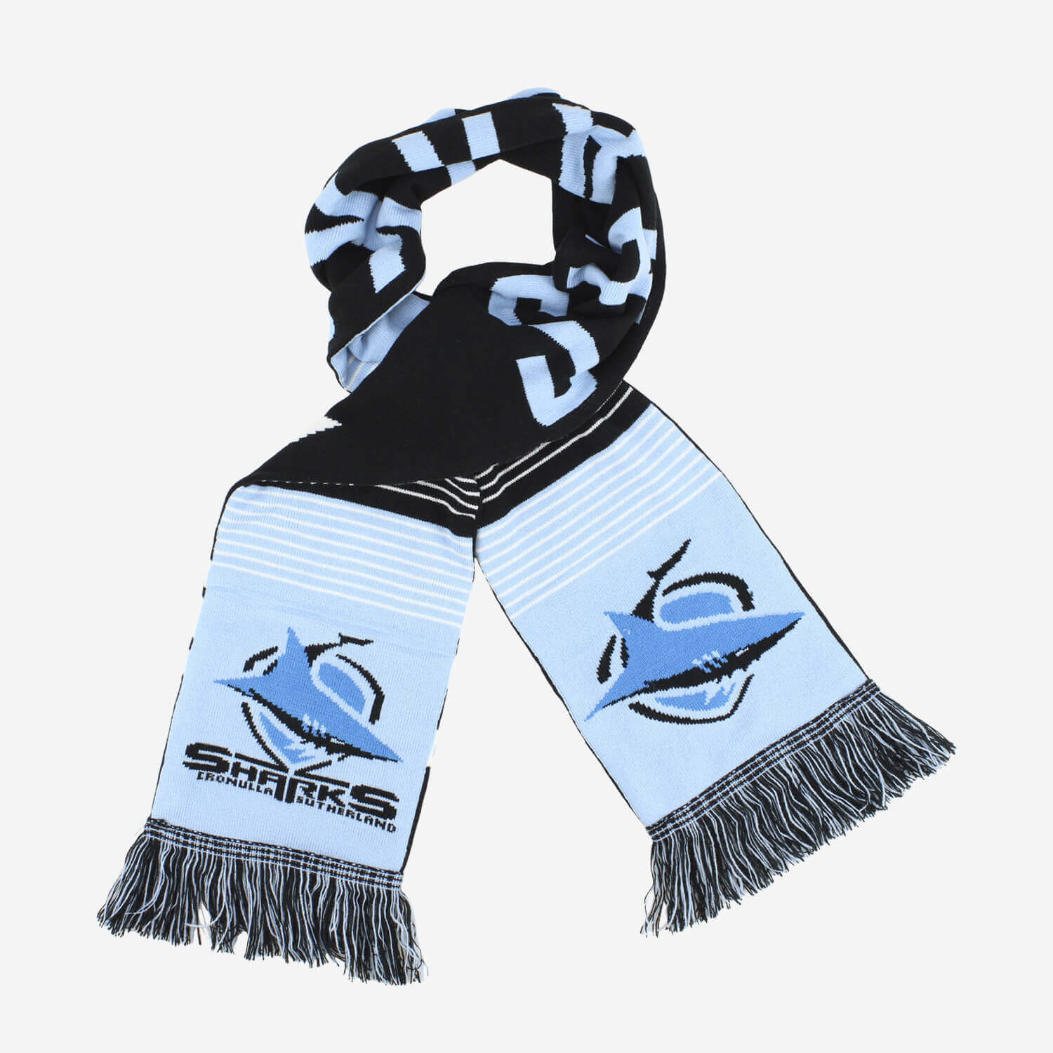 CRONULLA SHARKS NRL LINEBREAK SCARF_CRONULLA SHARKS_STUBBYCLUB