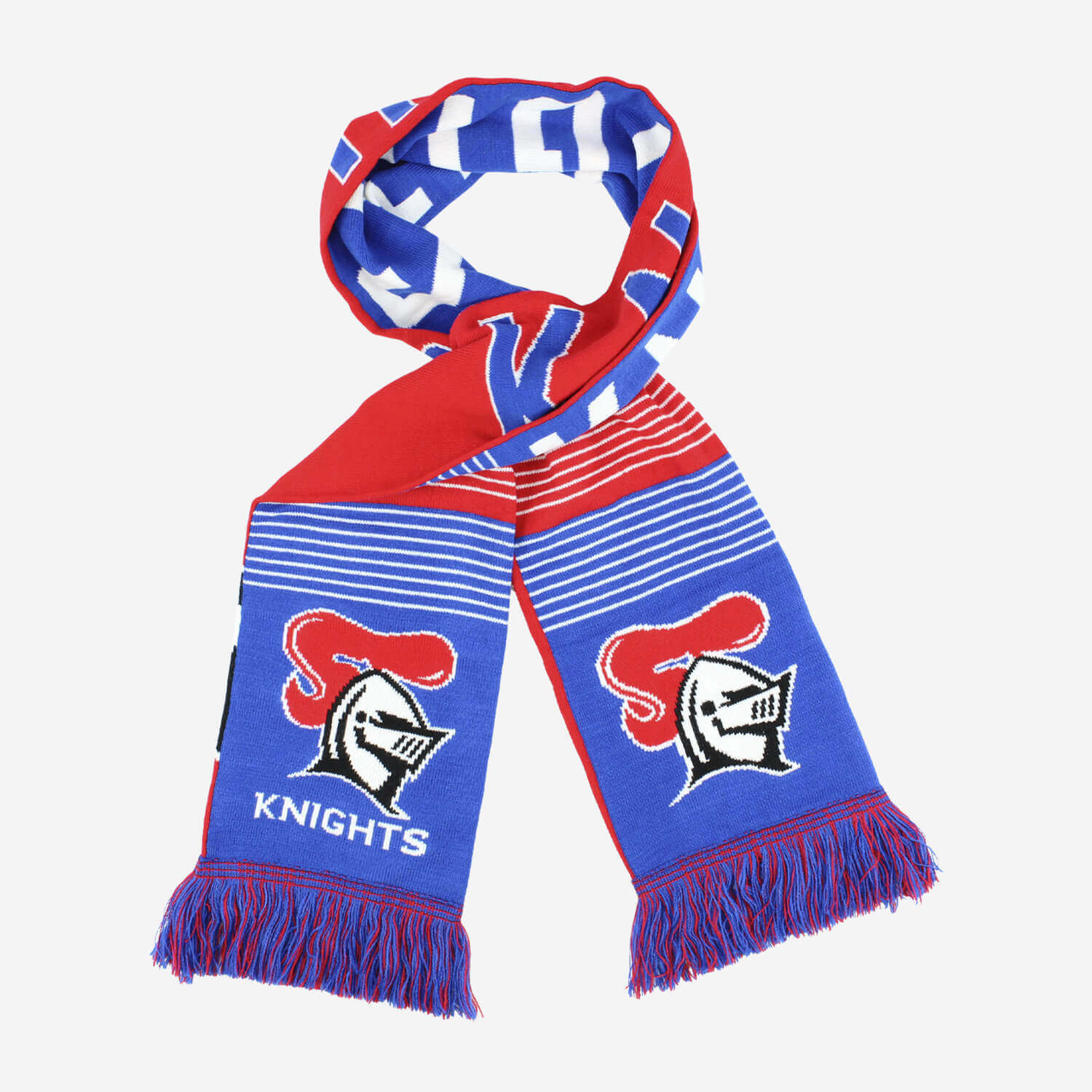 NEWCASTLE KNIGHTS NRL LINEBREAK SCARF_NEWCASTLE KNIGHTS_STUBBYCLUB