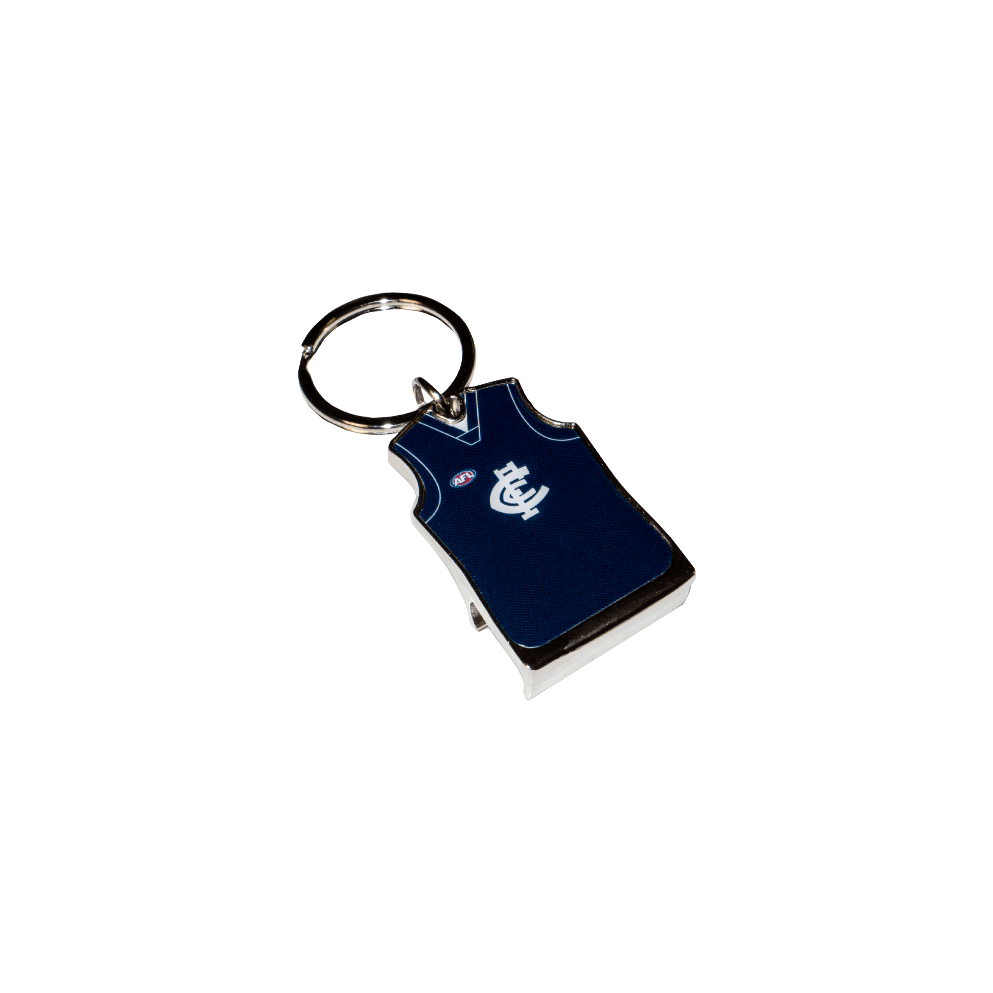 CARLTON BLUES AFL TEAM GUERNSEY BOTTLE OPENER KEYRING_CARLTON BLUES_ STUBBY CLUB