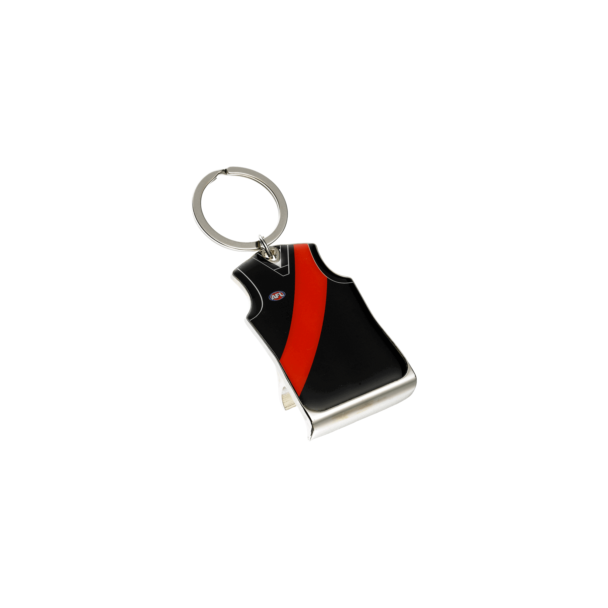 ESSENDON BOMBERS AFL TEAM GUERNSEY BOTTLE OPENER KEYRING_ESSENDON BOMBERS_STUBBY CLUB