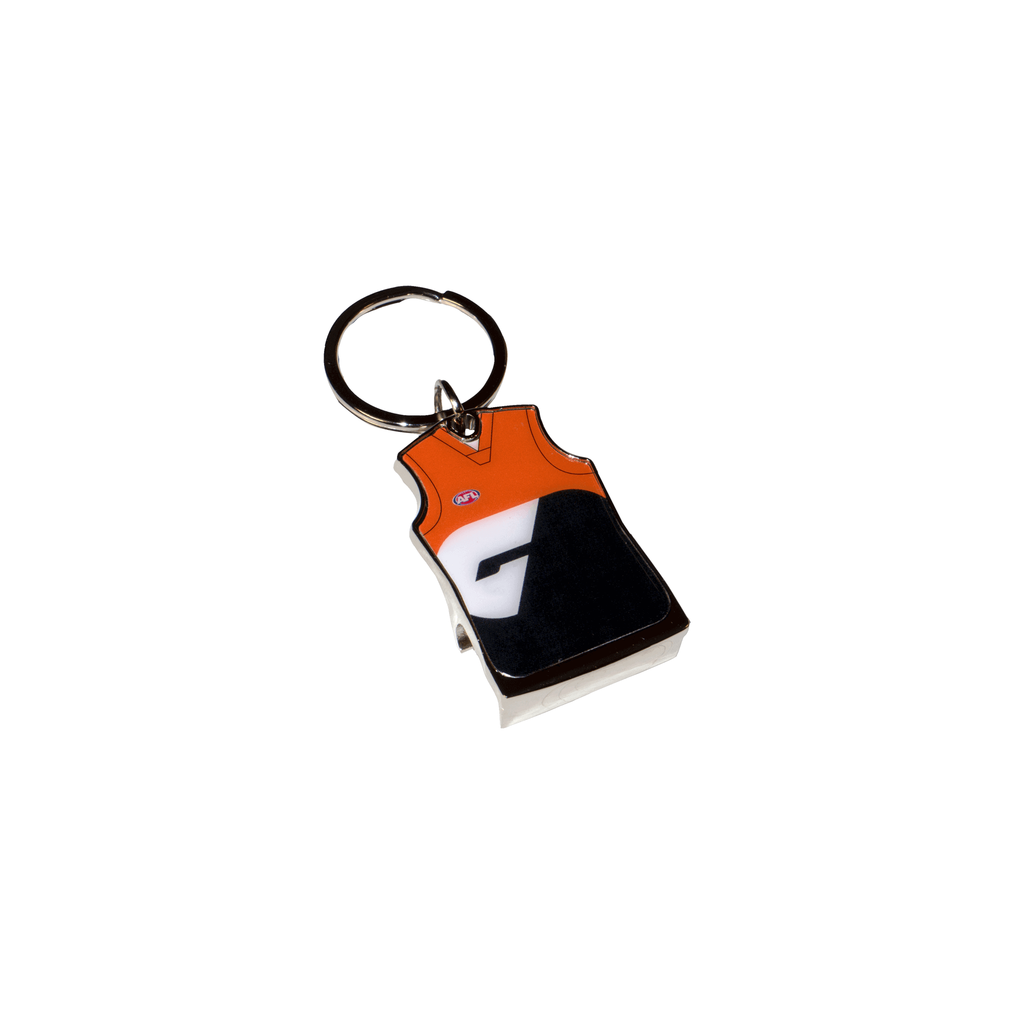 GWS GIANTS AFL TEAM GUERNSEY BOTTLE OPENER KEYRING_GWS GIANTS_STUBBY CLUB