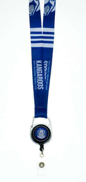 NORTH MELBOURNE KANGAROOS AFL LANYARDS_MELBORNE KANGAROOS_STUBBY CLUB