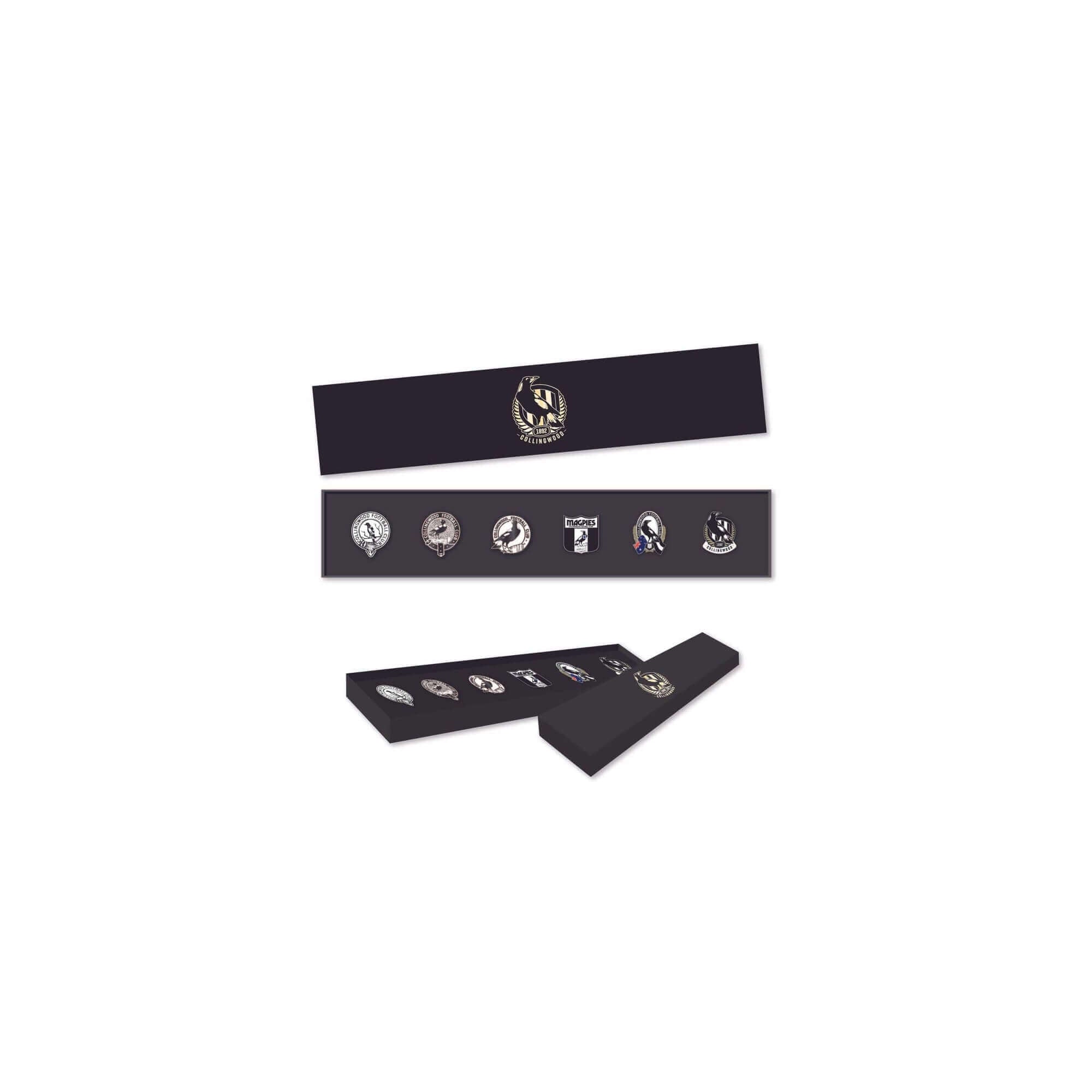 COLLINGWOOD MAGPIES AFL PINSET_COLLINGWOOD MAGPIES_STUBBY CLUB