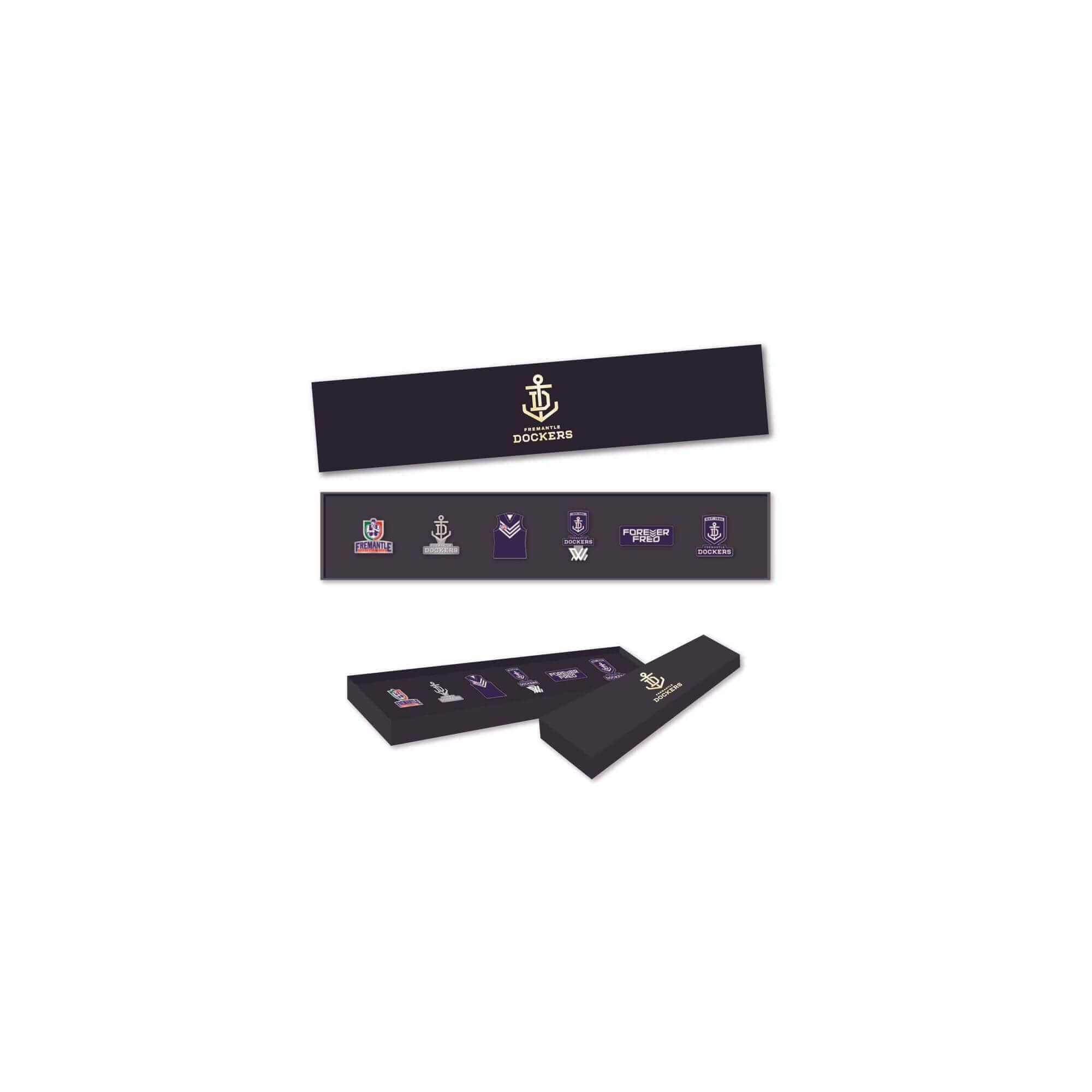 FREMANTLE DOCKERS AFL PINSET_FREMANTLE DOCKERS_STUBBY CLUB