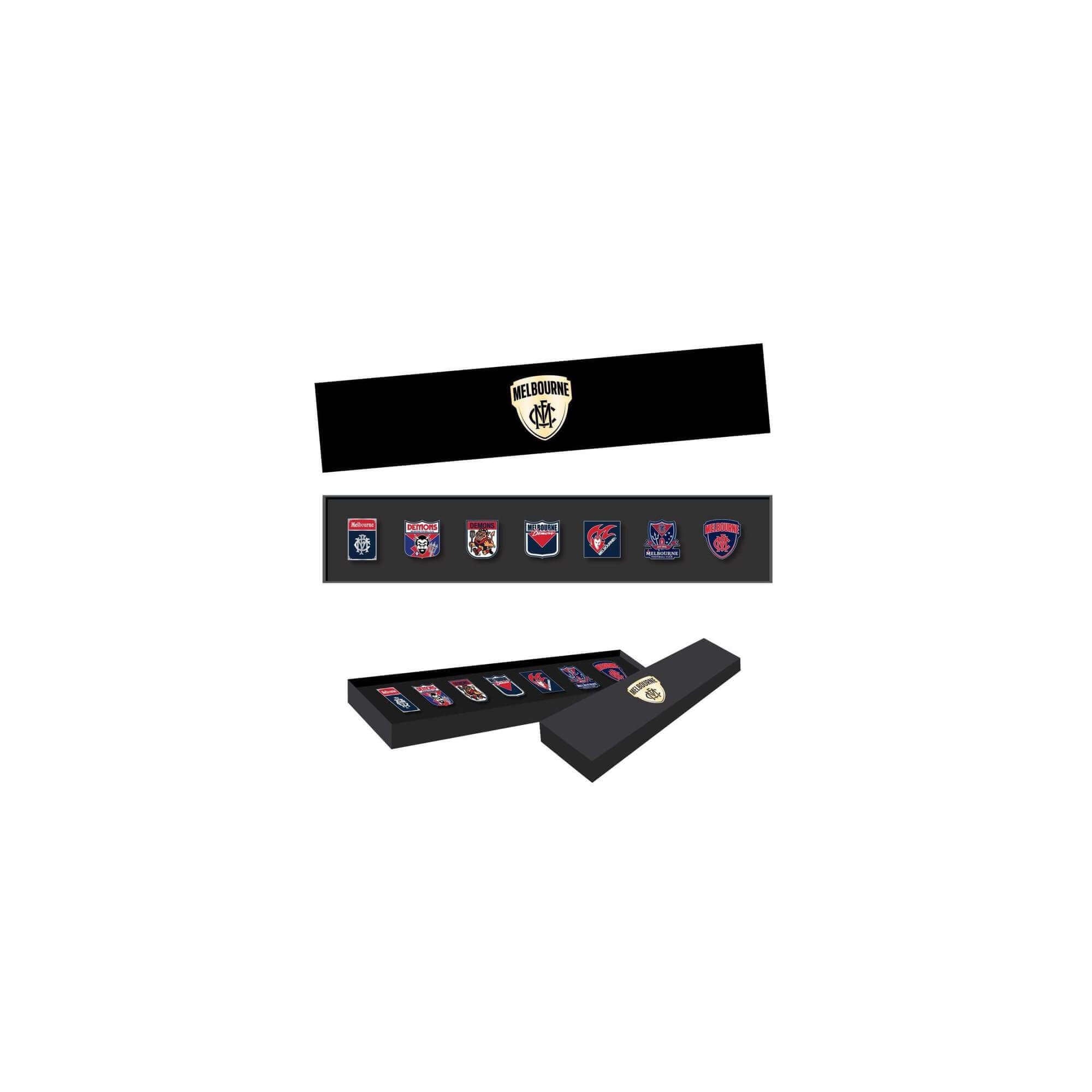 MELBOURNE DEMONS AFL LOGO PINSET_MELBOURNE DEMONS_STUBBY CLUB