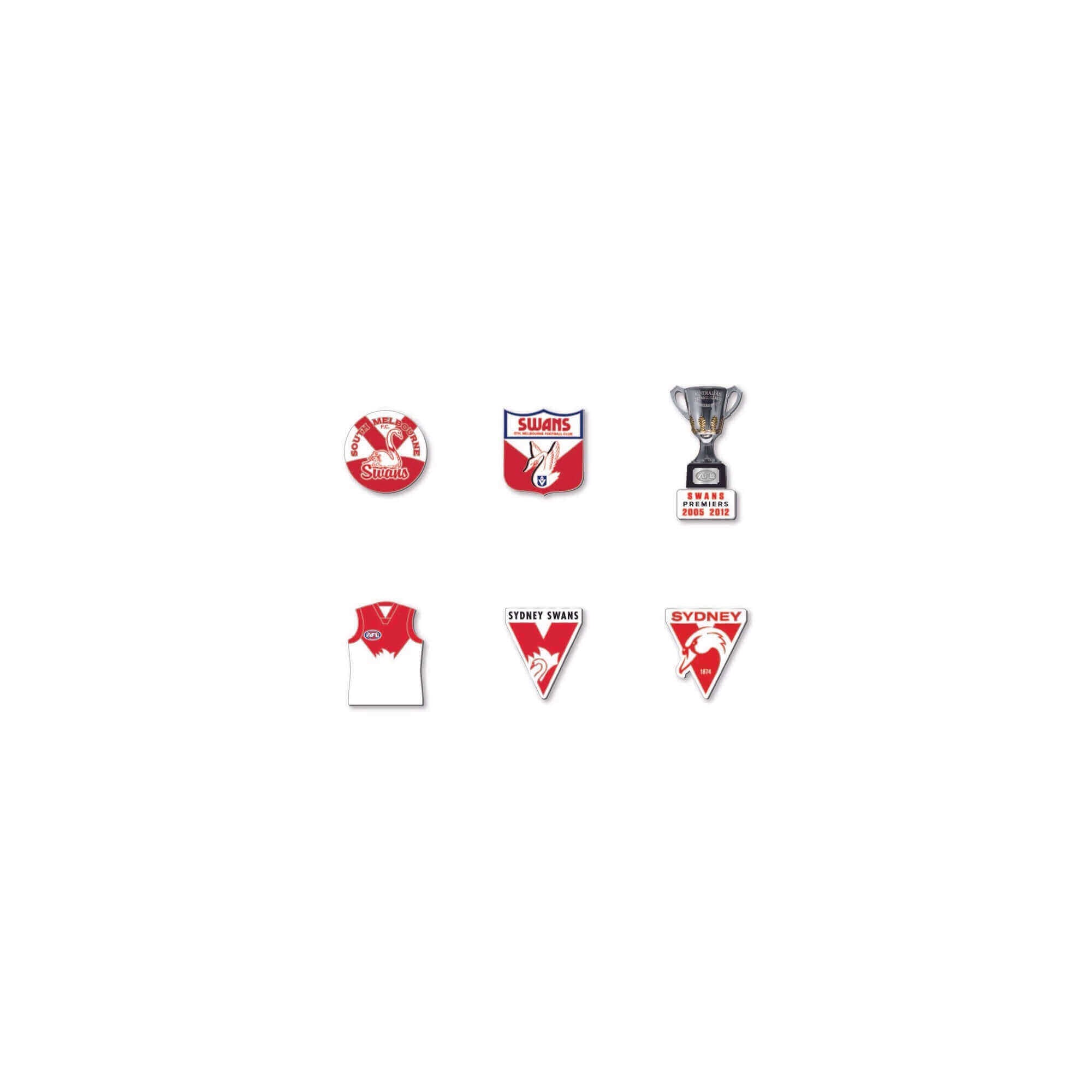 SYDNEY SWANS AFL PINSET_SYDNEY SWANS_STUBBY CLUB