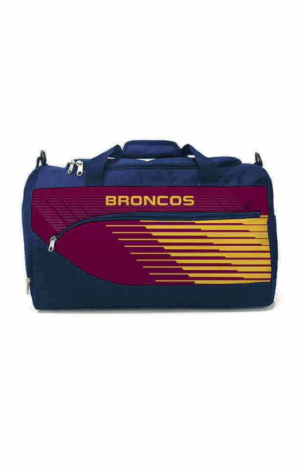 BRISBANE BRONCOS NRL SPORTS BAG_BRISBANE BRONCOS_ STUBBY CLUB