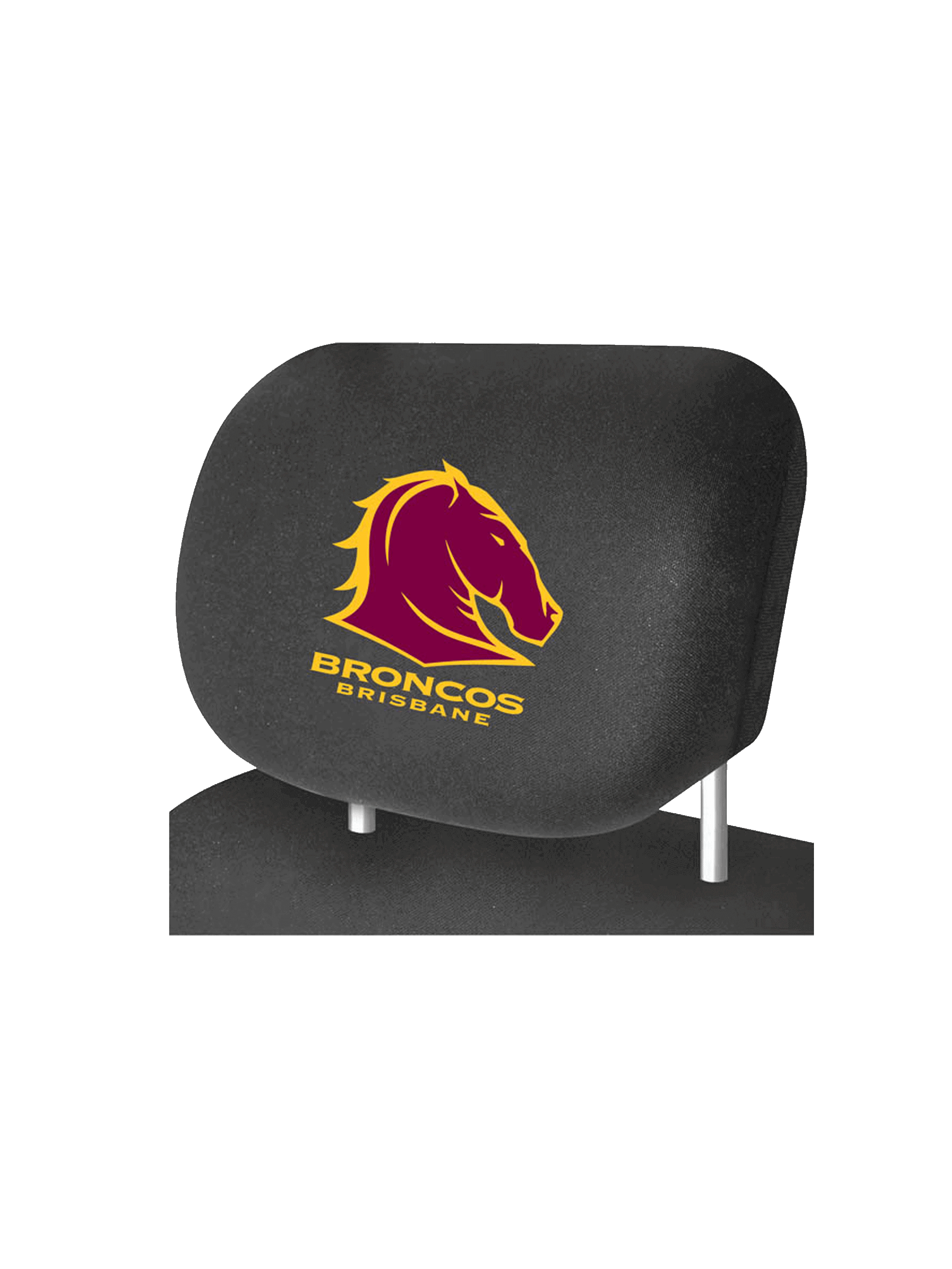 BRISBANE BRONCOS OFFICIAL HEADREST COVER_BRISBANE BRONCOS_ STUBBY CLUB