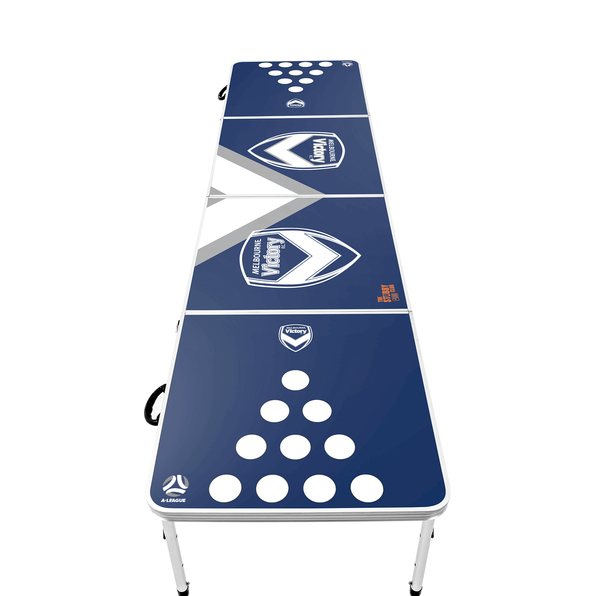 MELBOURNE VICTORY A-LEAGUE BEER PONG TABLE_MELBOURNE VICTORY_STUBBY CLUB