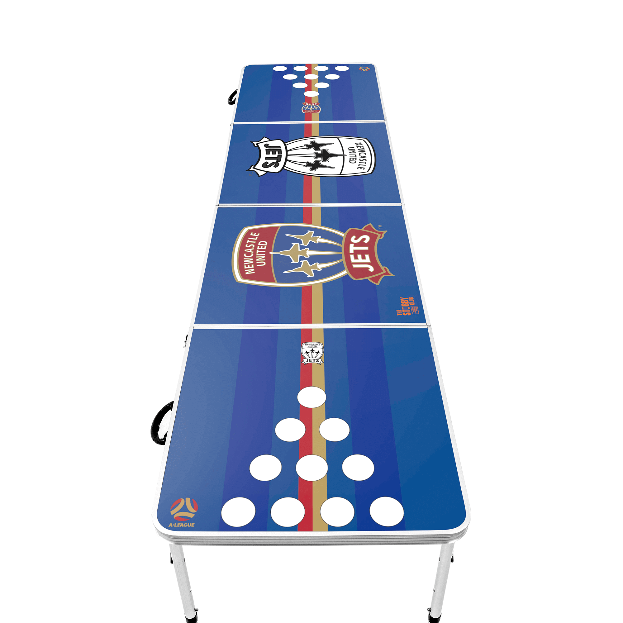 NEWCASTLE JETS A-LEAGUE BBER PONG TABLE_NEWCASTLE JETS_STUBBY CLUB
