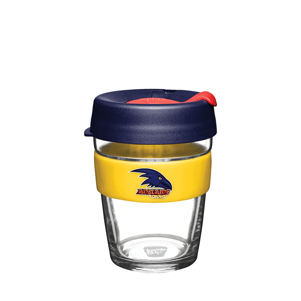 ADELAIDE CROWS AFL BREW GLASS KEEPCUP_ ADELAIDE CROWS_ STUBBY CLUB