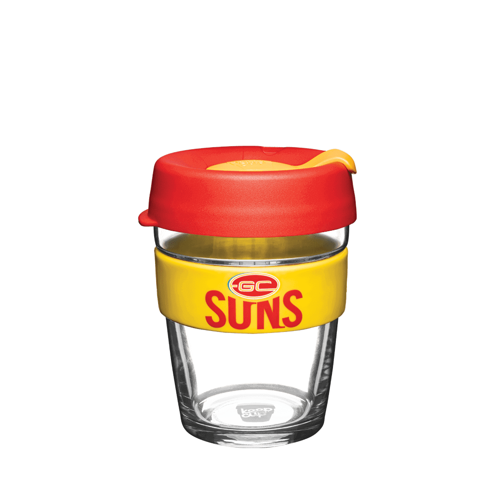 GOLD COAST SUNS AFL BREW GLASS KEEPCUP_GOLD COAST SUNS_STUBBY CLUB