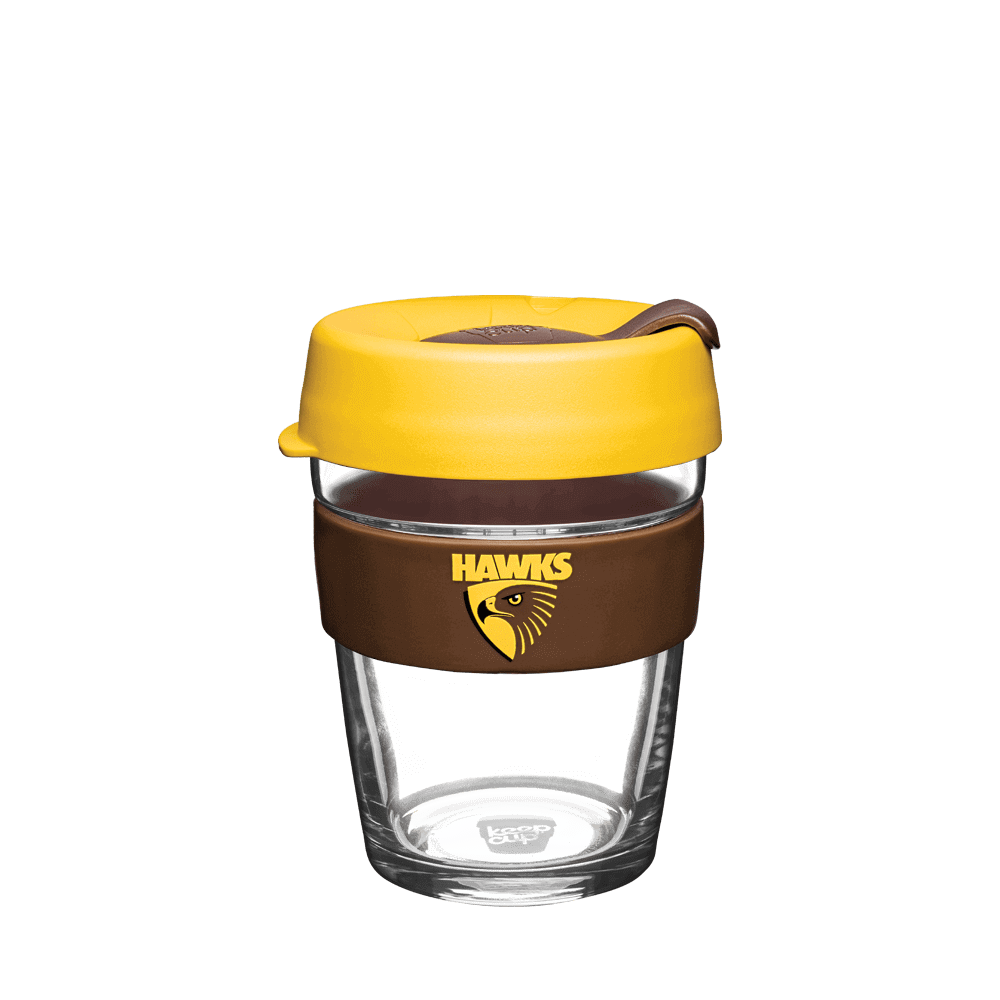 HAWTHORN HAWKS AFL BREW GLASS KEEPCUP_HAWTHORN HAWKS_STUBBY CLUB
